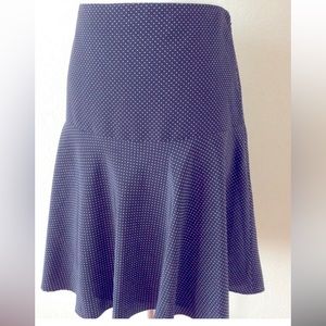 Ralph Lauren mini skirt black white polka dot new